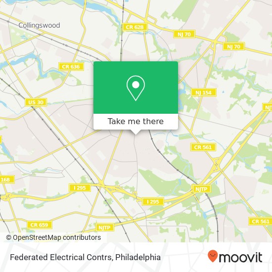 Federated Electrical Contrs map
