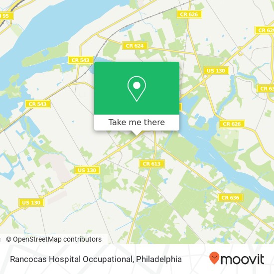 Mapa de Rancocas Hospital Occupational