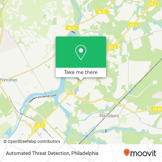 Automated Threat Detection map