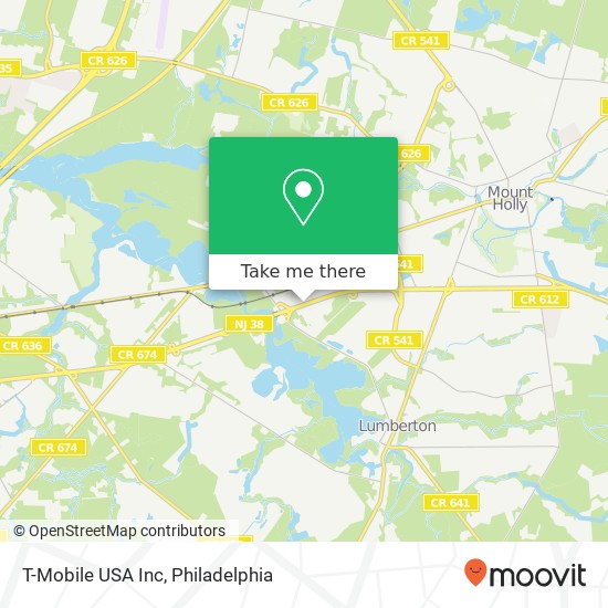 Mapa de T-Mobile USA Inc