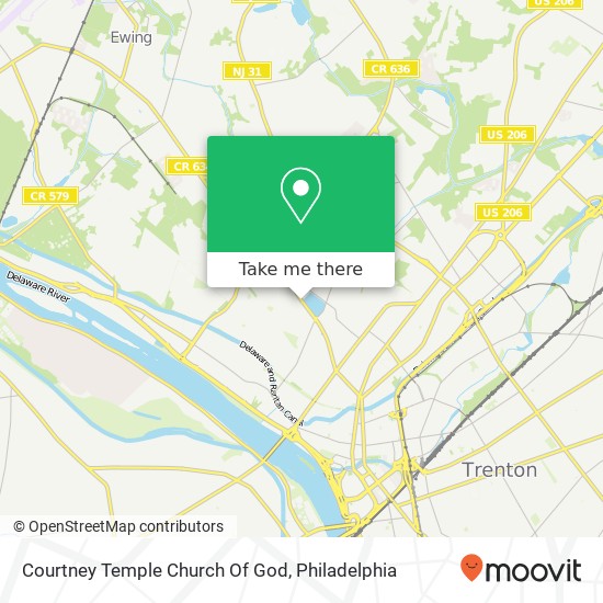 Mapa de Courtney Temple Church Of God