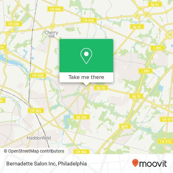 Mapa de Bernadette Salon Inc