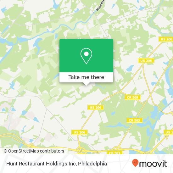 Hunt Restaurant Holdings Inc map