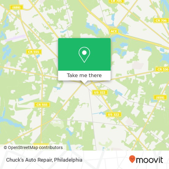 Mapa de Chuck's Auto Repair