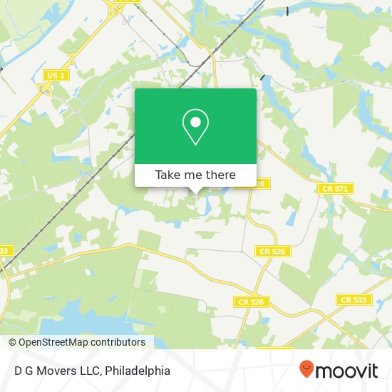 D G Movers LLC map