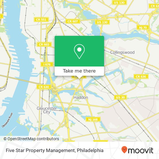 Mapa de Five Star Property Management