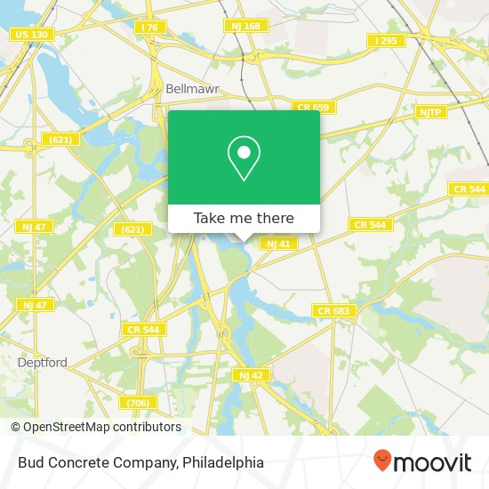 Bud Concrete Company map