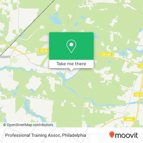 Professional Training Assoc map