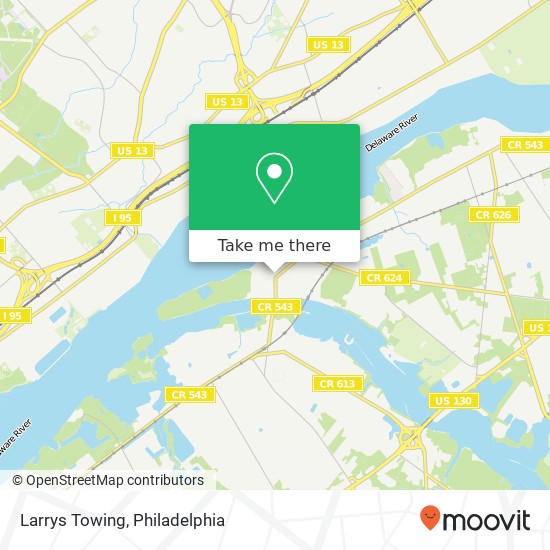 Larrys Towing map