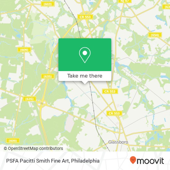 PSFA Pacitti Smith Fine Art map