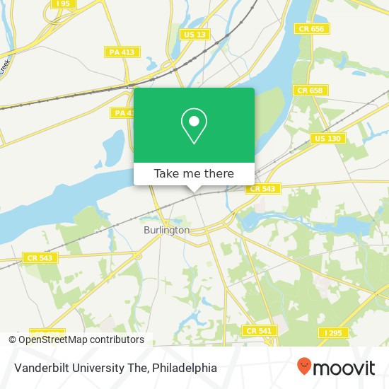 Vanderbilt University The map