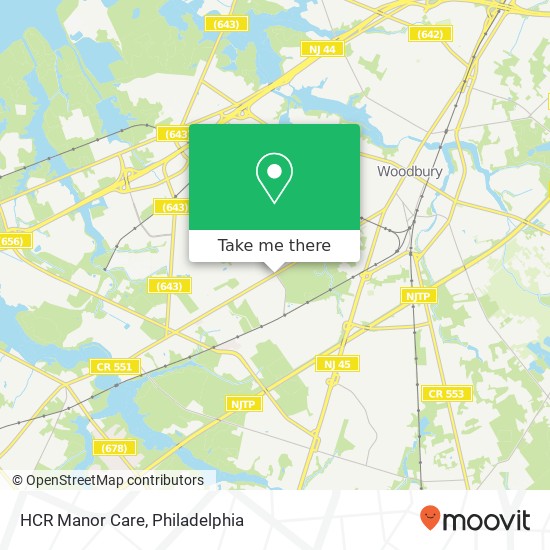 HCR Manor Care map