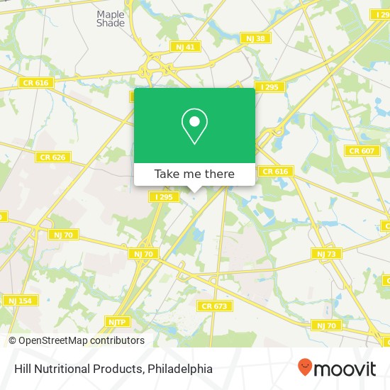 Hill Nutritional Products map