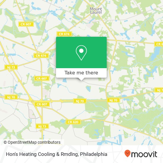 Hon's Heating Cooling & Rmdlng map