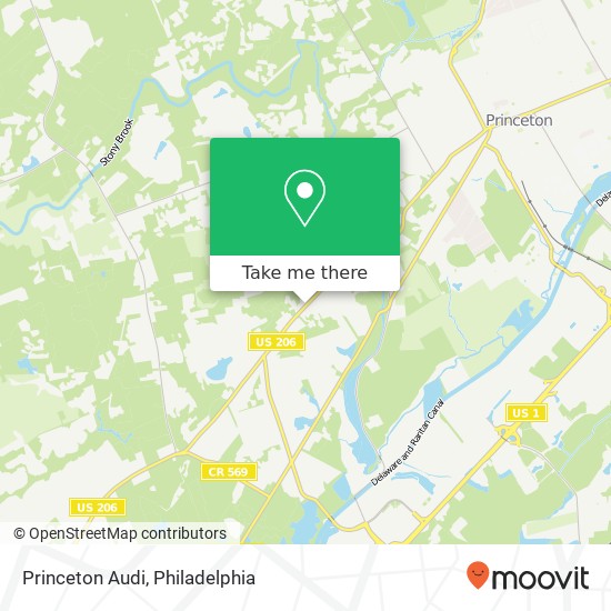 Princeton Audi map