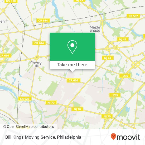 Mapa de Bill Kings Moving Service