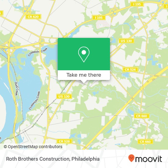 Roth Brothers Construction map