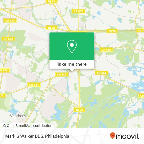 Mark S Walker DDS map