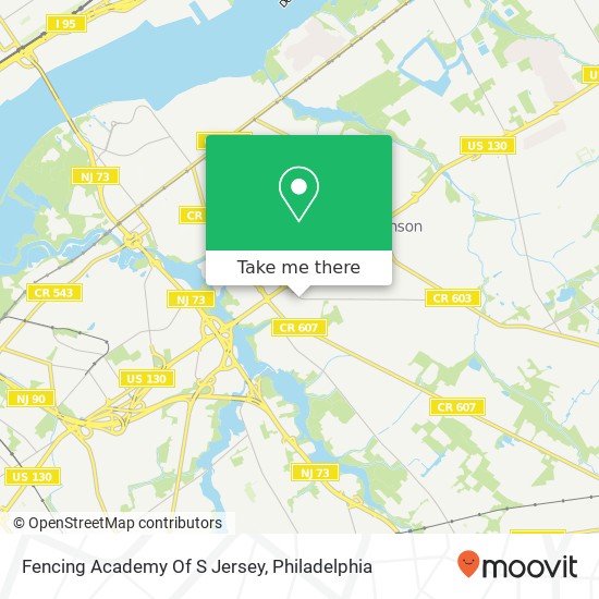 Mapa de Fencing Academy Of S Jersey