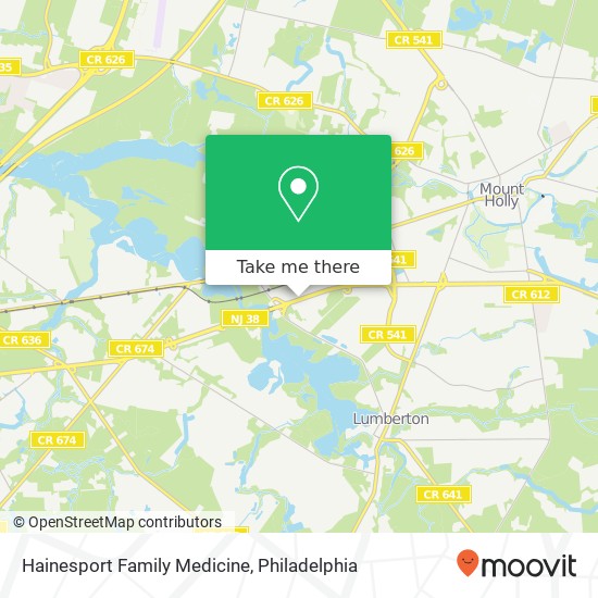 Mapa de Hainesport Family Medicine