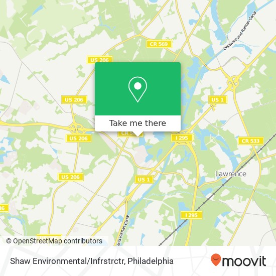 Shaw Environmental/Infrstrctr map