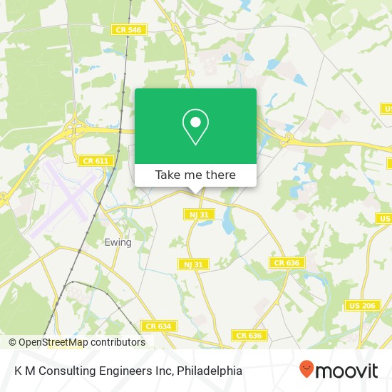 K M Consulting Engineers Inc map