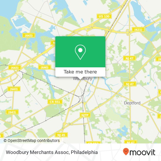 Mapa de Woodbury Merchants Assoc