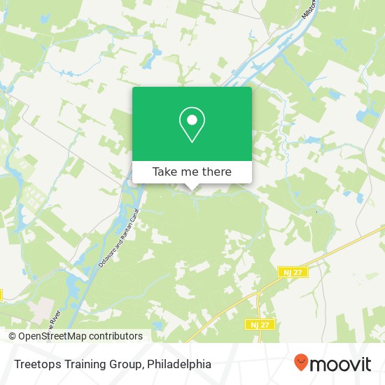 Treetops Training Group map