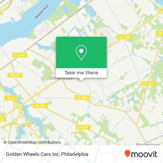 Golden Wheels Cars Inc map