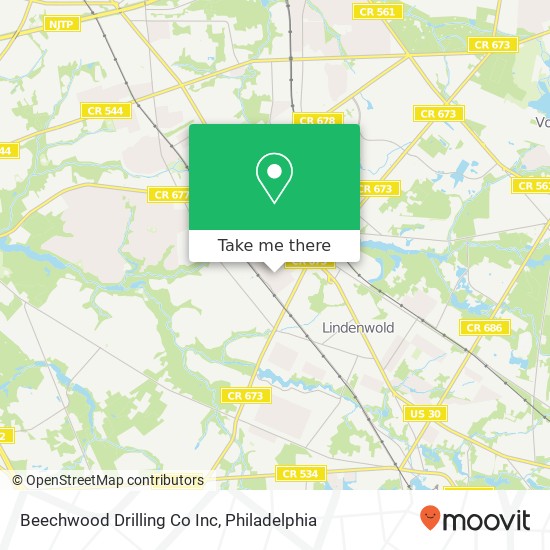 Beechwood Drilling Co Inc map
