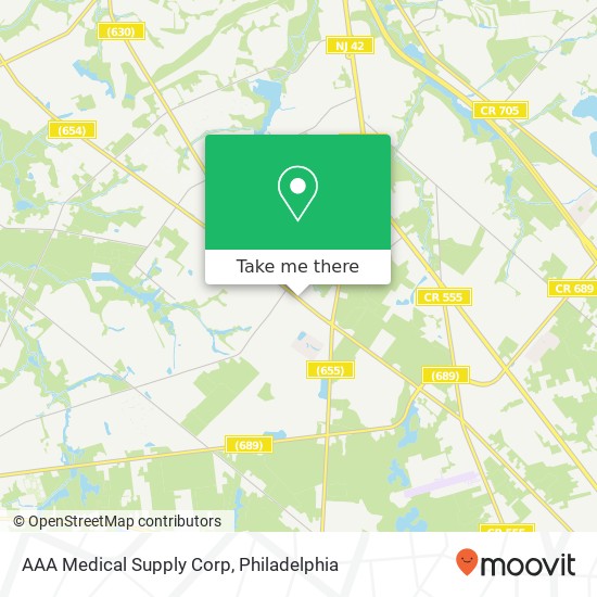 AAA Medical Supply Corp map