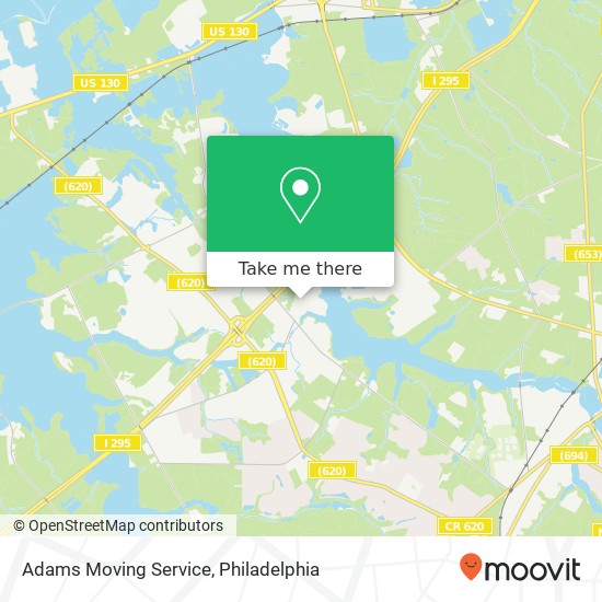 Adams Moving Service map