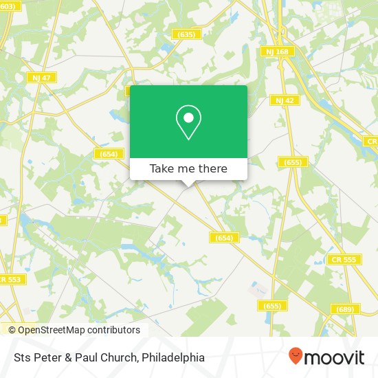 Sts Peter & Paul Church map