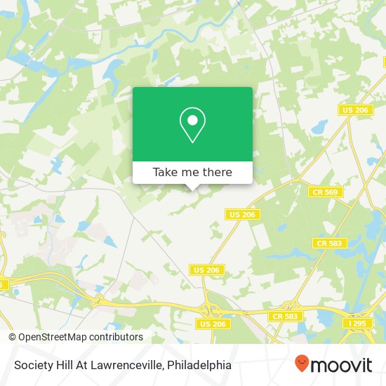 Society Hill At Lawrenceville map