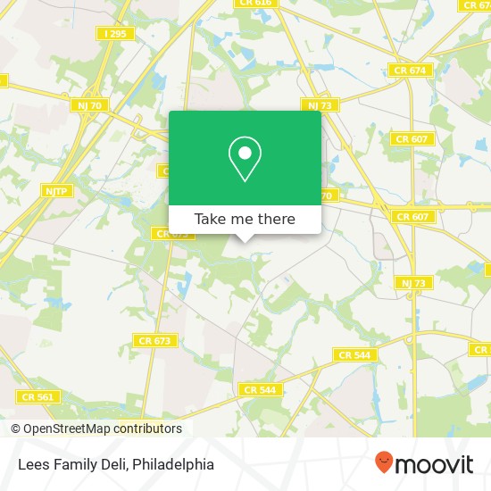 Lees Family Deli map