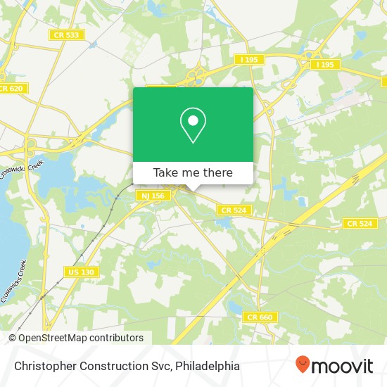 Christopher Construction Svc map