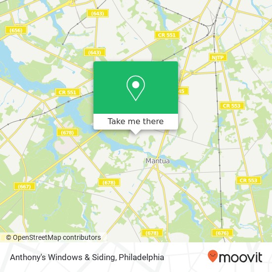 Mapa de Anthony's Windows & Siding