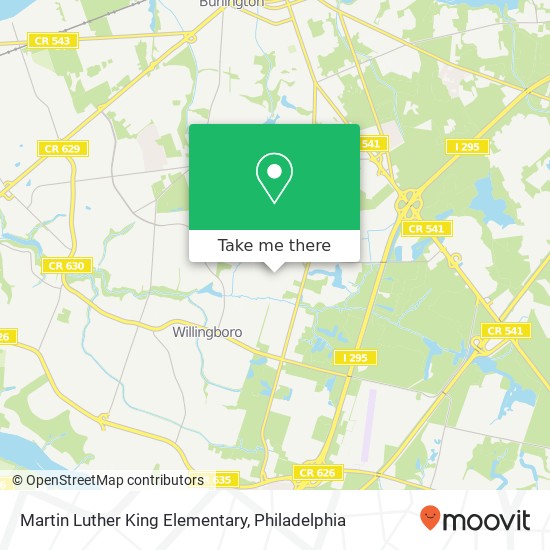 Martin Luther King Elementary map