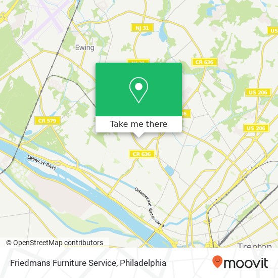 Friedmans Furniture Service map