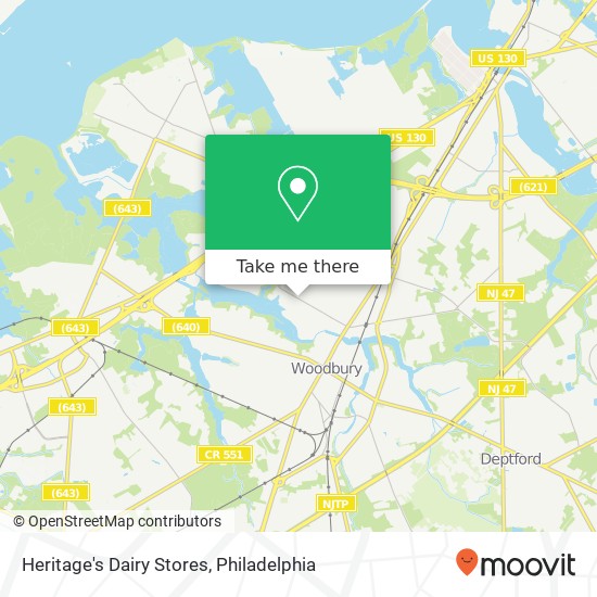 Heritage's Dairy Stores map