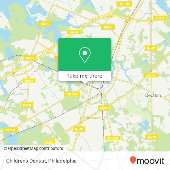 Childrens Dentist map