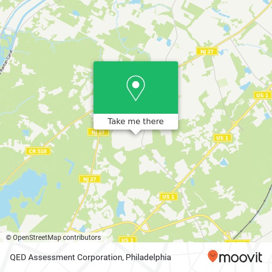 QED Assessment Corporation map