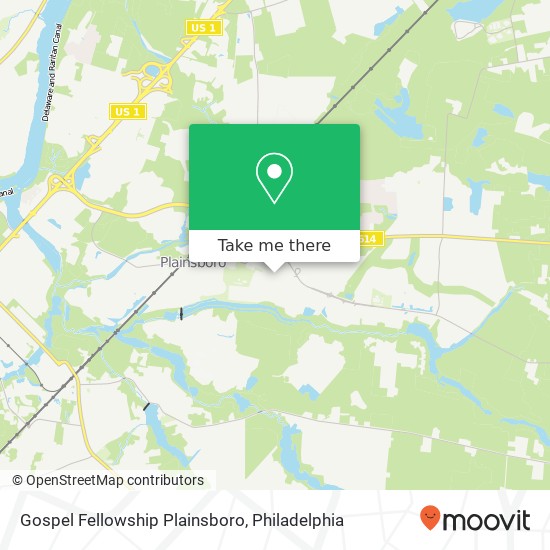 Gospel Fellowship Plainsboro map