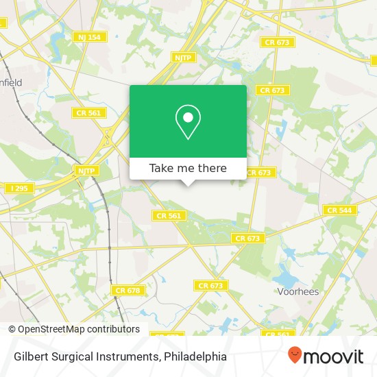 Gilbert Surgical Instruments map