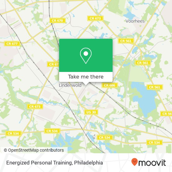 Energized Personal Training map