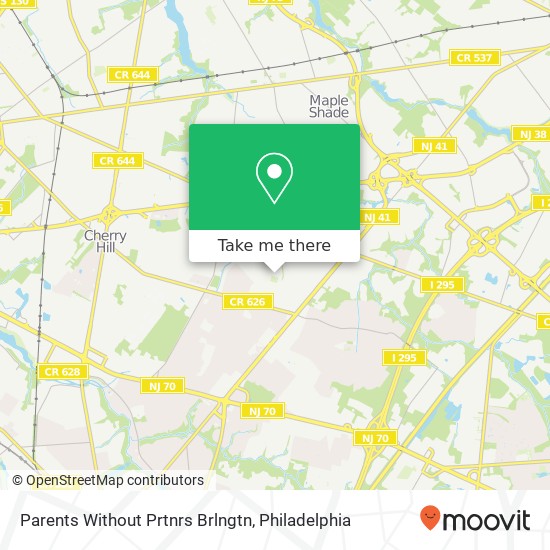 Parents Without Prtnrs Brlngtn map