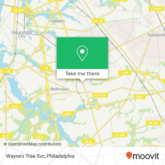 Wayne's Tree Svc map