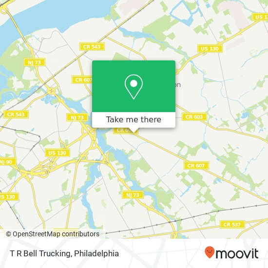 Mapa de T R Bell Trucking