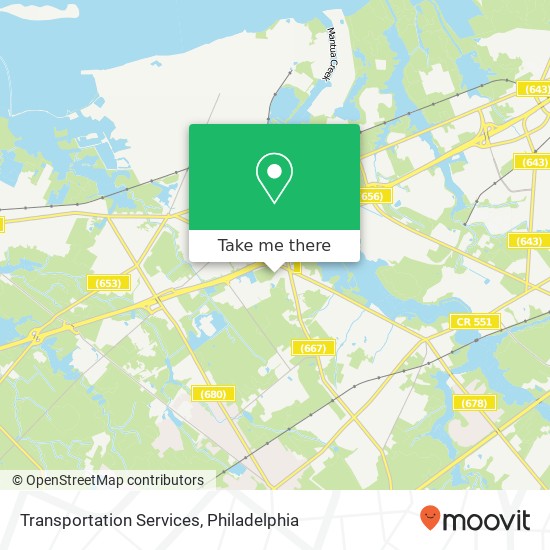 Mapa de Transportation Services