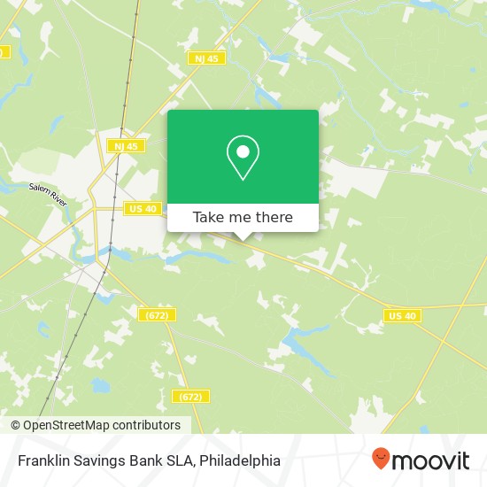 Franklin Savings Bank SLA map